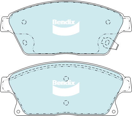 Bendix Protrans Brake Pad Set Front DB2268 PR