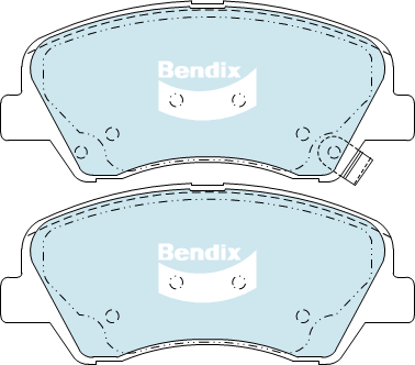Bendix General CT Brake Pad Set Front DB2272 GCT