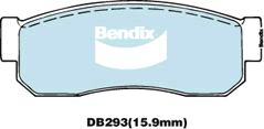 Bendix General CT Brake Pad Set Front DB293 GCT