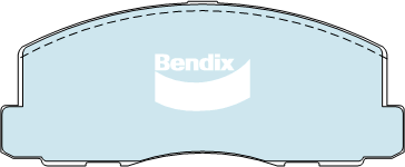 Bendix General CT Brake Pad Set Front DB319 GCT