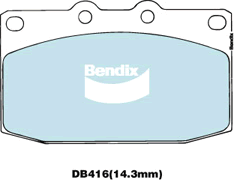 Bendix Heavy Duty Brake Pad Set Front DB416 HD