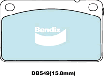 Bendix EURO Brake Pad Set Front DB549 EURO+