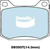Bendix General CT Brake Pad Set Front DB595T GCT