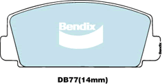 Bendix General CT Brake Pad Set Front DB77 GCT