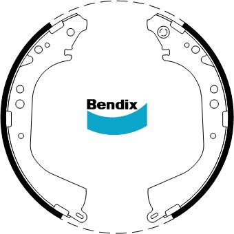 Bendix Brake Shoe Set BS1414