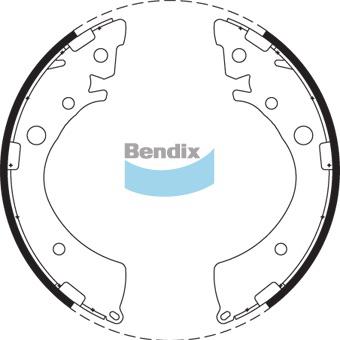 Bendix Brake Shoe Set BS1614