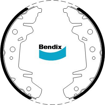 Bendix Brake Shoe Set BS1756