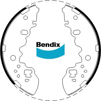 Bendix Brake Shoe Set BS1863