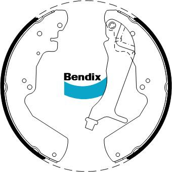 Bendix Brake Shoe Set BS1892