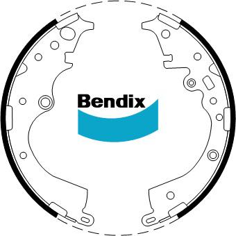 Bendix Brake Shoe Set BS5007