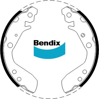 Bendix Brake Shoe Set BS5012