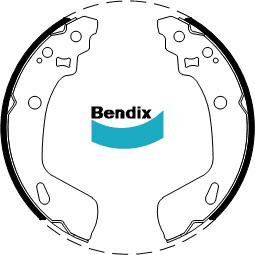 Bendix Brake Shoe Set BS5057