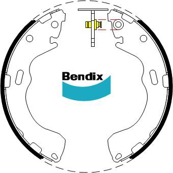 Bendix Brake Shoe Set BS5064