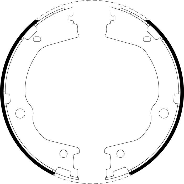Bendix Brake Shoe Set BS5260