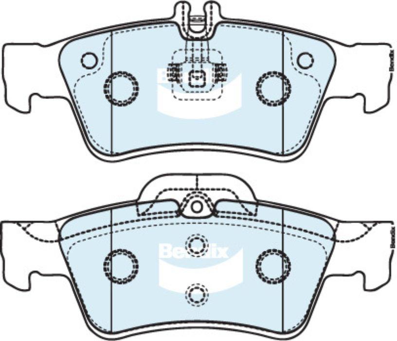 Bendix General CT Brake Pad Set Rear DB1657 GCT