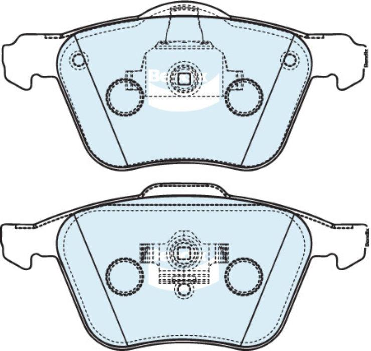 Bendix Street Road Track Brake Pad Set Front DB1658 SRT