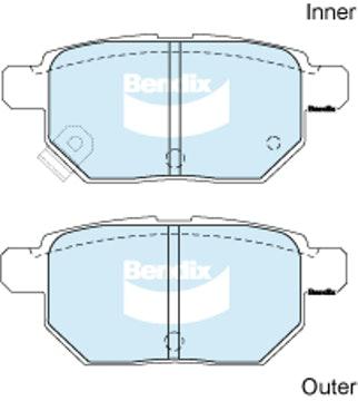 Bendix EV Hybrid Brake Pad Rear SET DB1786 EV