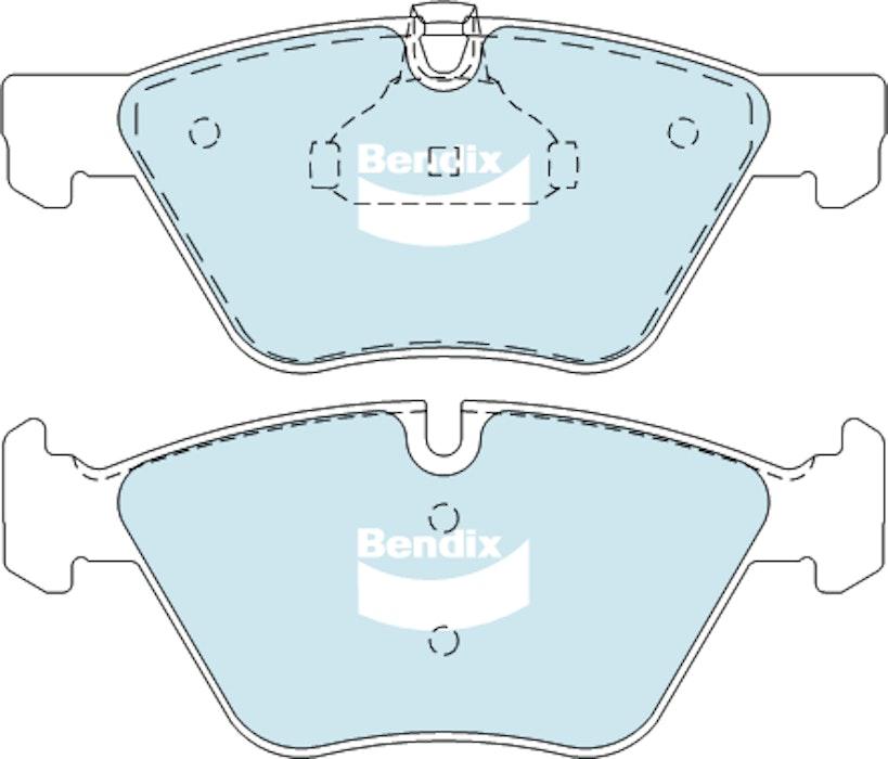 Bendix General CT Brake Pad Set Front DB1856 GCT