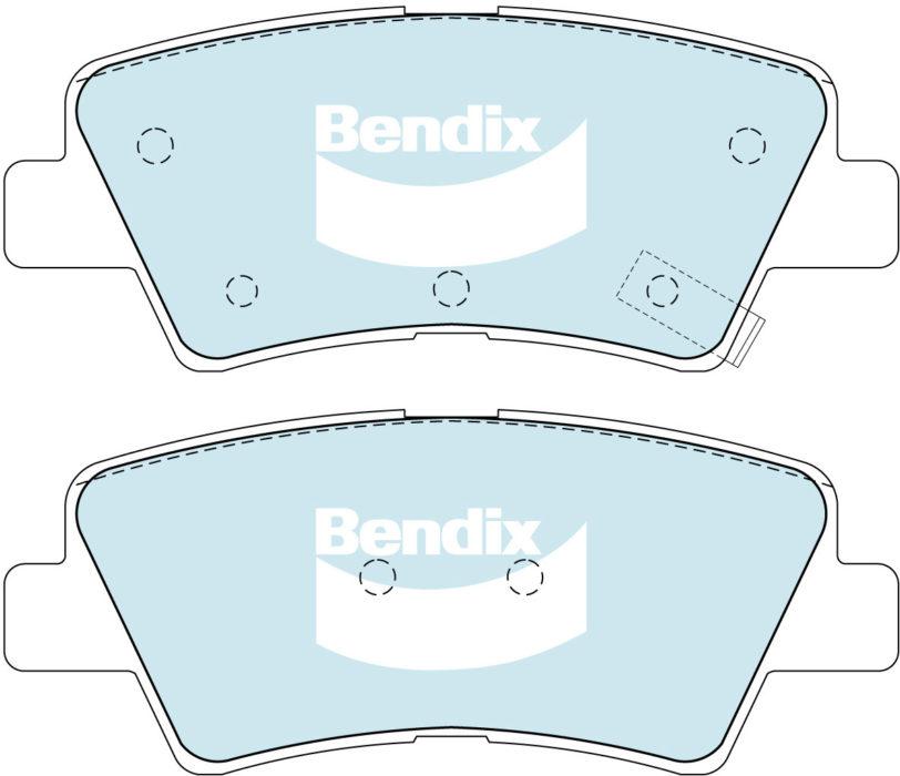 Bendix General CT Brake Pad Set Rear DB2076 GCT