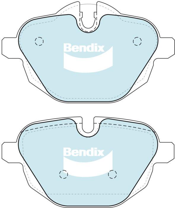 Bendix EURO Brake Pad Set Rear DB2225 EURO+