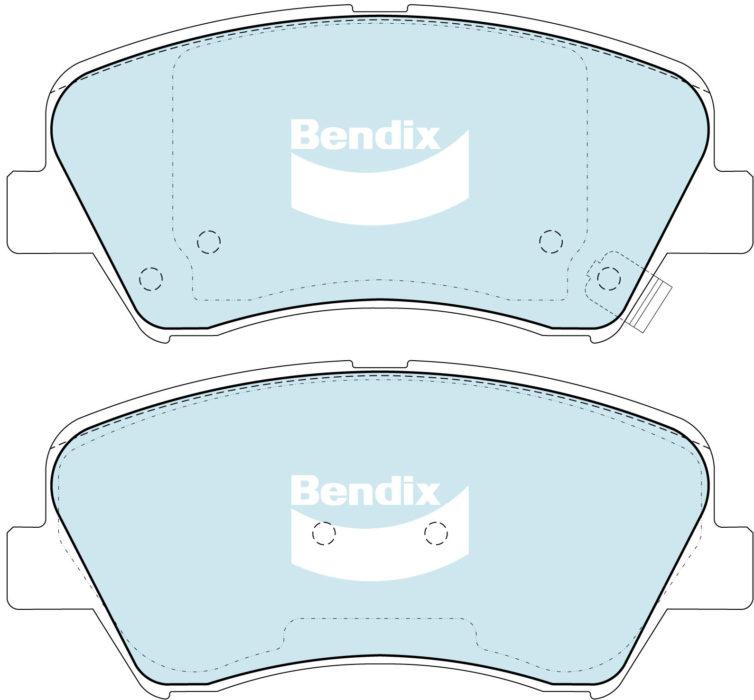 Bendix General CT Brake Pad Set Front DB2240 GCT