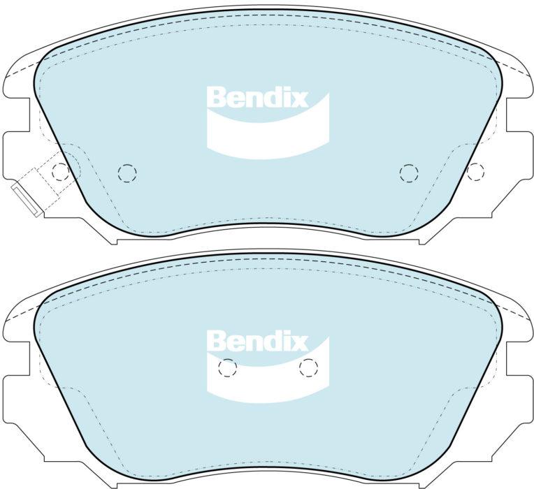 Bendix General CT Brake Pad Set Front DB2265 GCT