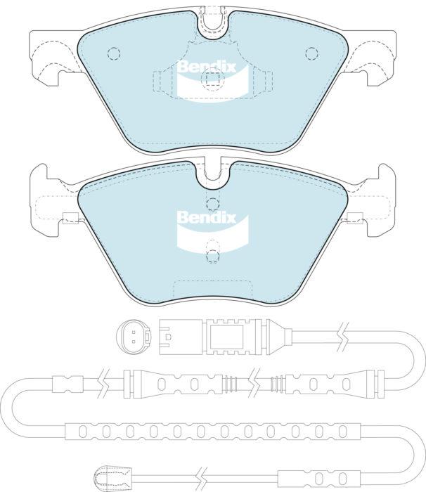 Bendix EURO Brake Pad Set Front DB2295 EURO+