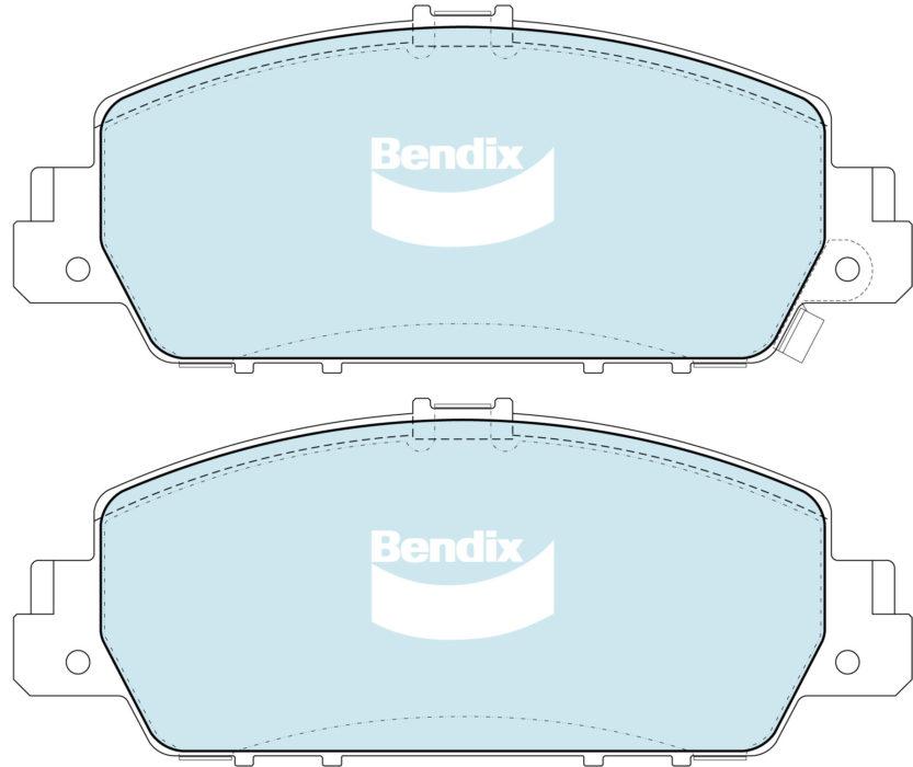 Bendix General CT Brake Pad Set Front DB2304 GCT