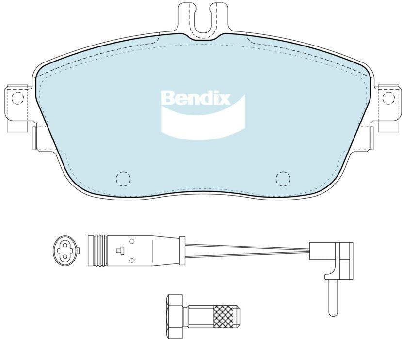 Bendix EURO Brake Pad Set Front DB2315 EURO+