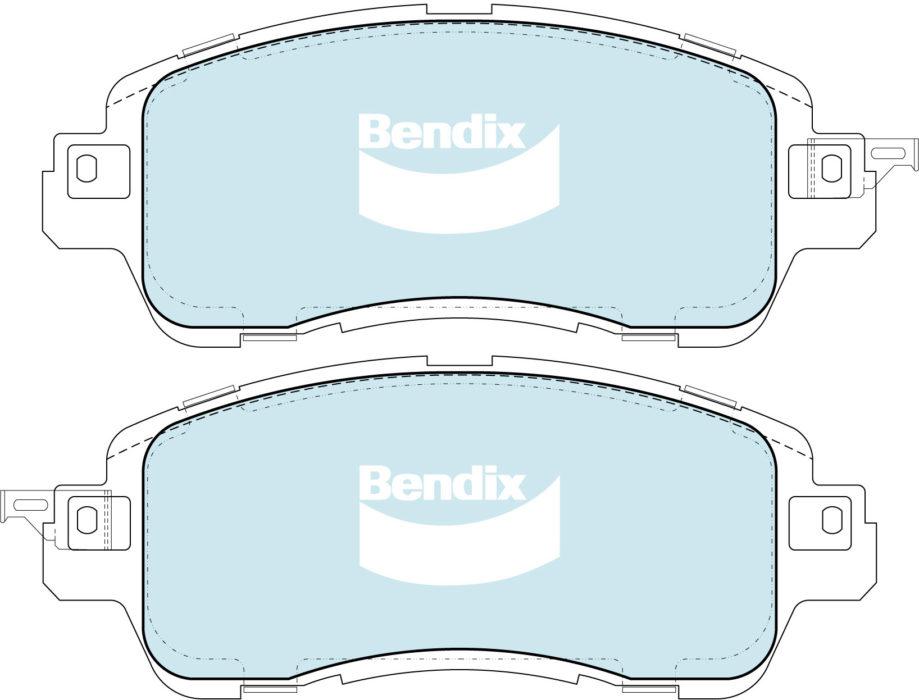 Bendix General CT Brake Pad Set Front DB2334 GCT