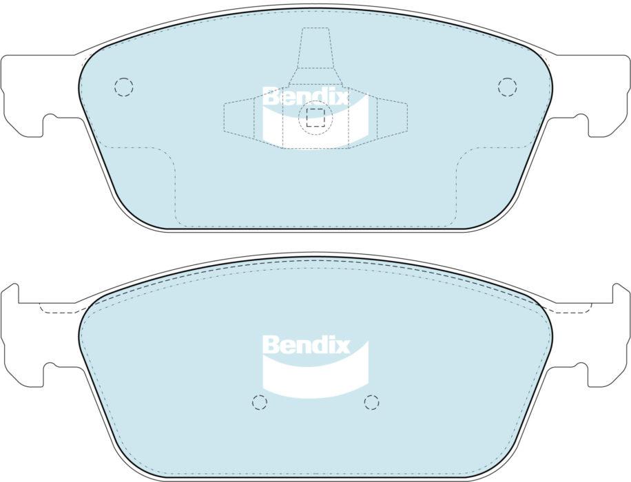 Bendix General CT Brake Pad Set Front DB2353 GCT