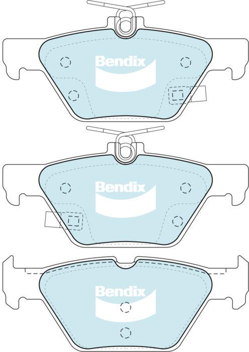 Bendix General CT Brake Pad Set Rear DB2398 GCT