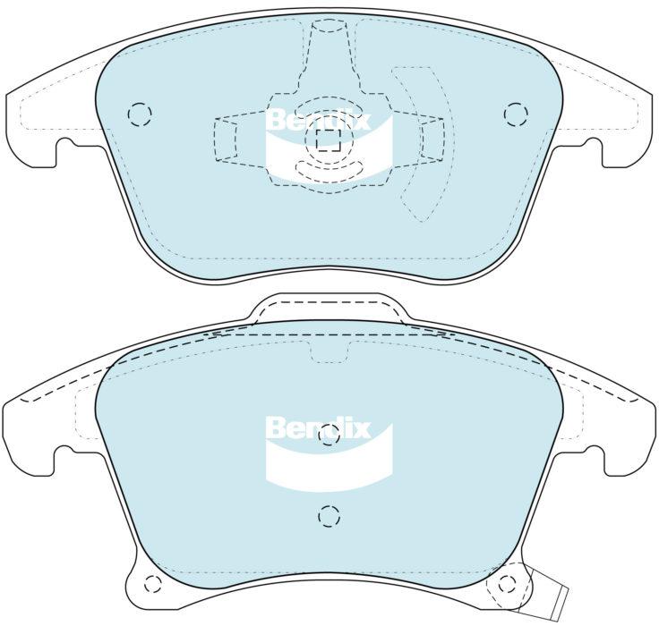 Bendix General CT Brake Pad Set DB2405 GCT