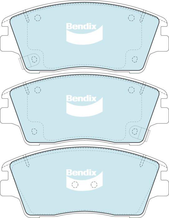 Bendix 4x4 Brake Pad Set Front DB2424 -4WD