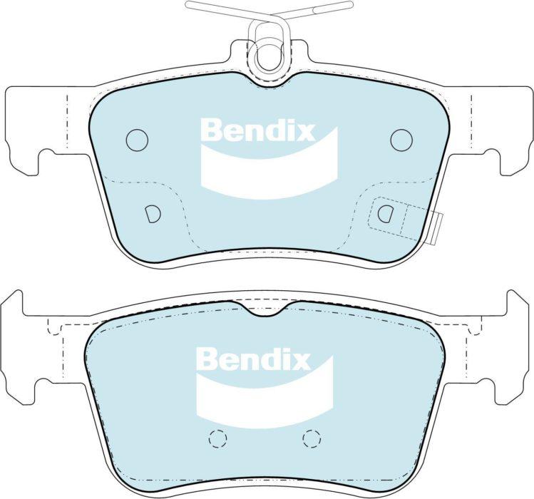 Bendix General CT Brake Pad Set Rear DB2429 GCT