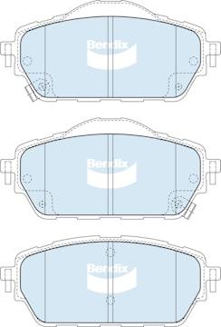 Bendix General CT Brake Pad Set Front DB2679 GCT