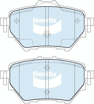 Bendix General CT Brake Pad Set Rear DB2680 GCT