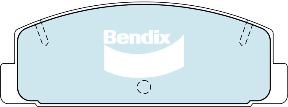 Bendix Heavy Duty Brake Pad Set Rear DB417 HD
