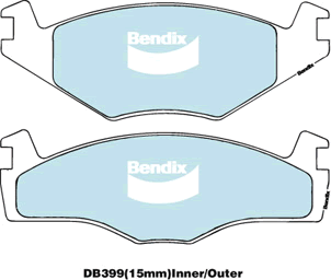 Bendix EURO Brake Pad Set Front DB399 EURO+