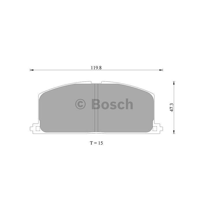 Bosch Blue Line Brake Pad Set Front DB308BL