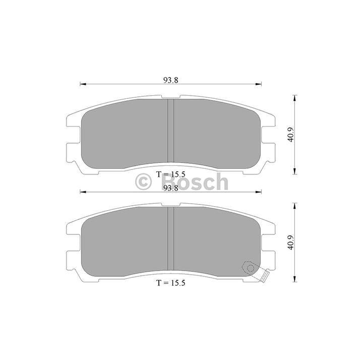 Bosch Blue Line Brake Pad Set Rear DB1239BL