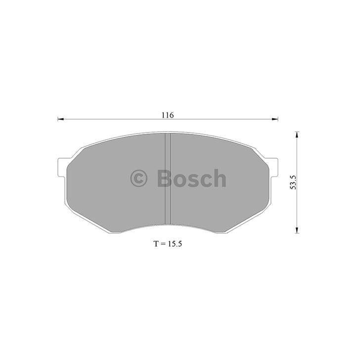 Bosch Blue Line Brake Pad Set Front DB1141BL