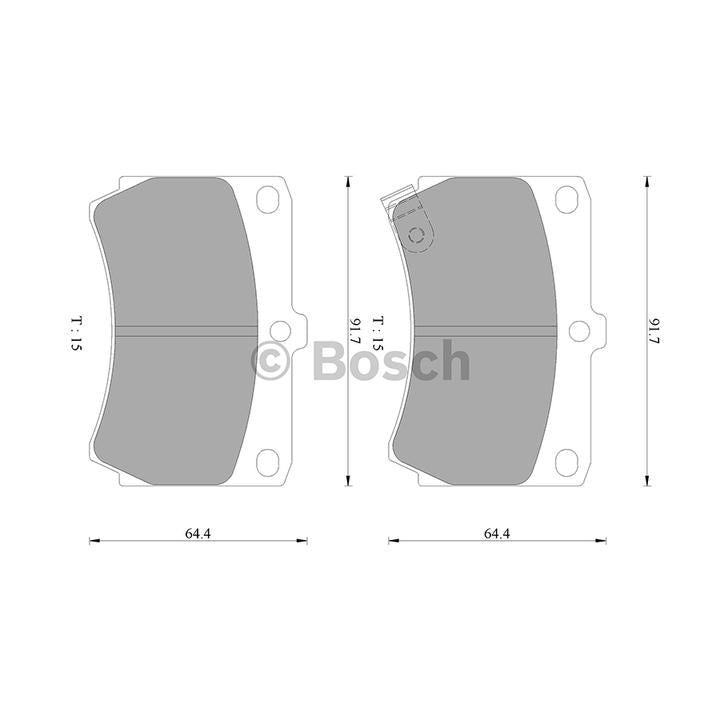 Bosch Blue Line Brake Pad Set Front DB1158BL