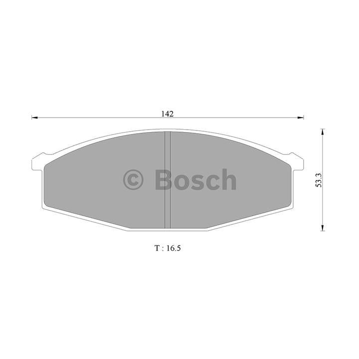 Bosch Blue Line Brake Pad Set Front DB321BL