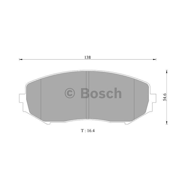 Bosch Blue Line Brake Pad Set Front DB1842BL