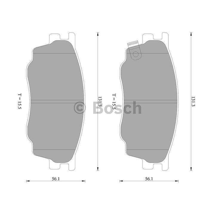 Bosch Blue Line Brake Pad Set Front DB1682BL