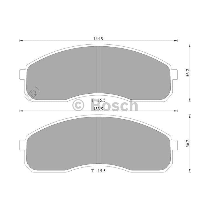 Bosch Blue Line Brake Pad Set Front DB1489BL