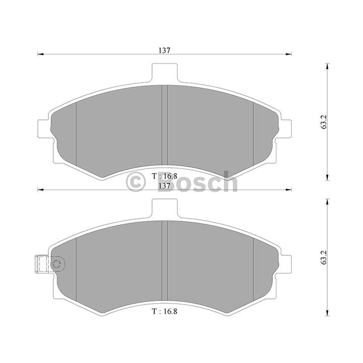 Bosch Blue Line Brake Pad Set Front DB1503BL
