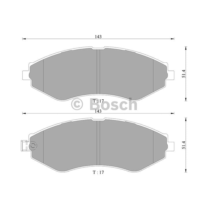 Bosch Blue Line Brake Pad Set Front DB1347BL