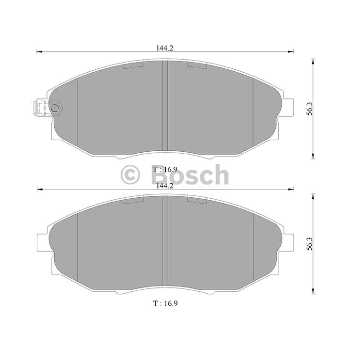 Bosch Blue Line Brake Pad Set Front DB1688BL
